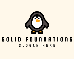 Baby Boutique - Cute Toy Penguin logo design