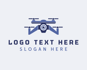 Videography - Drone Surveillance Aircraft logo design