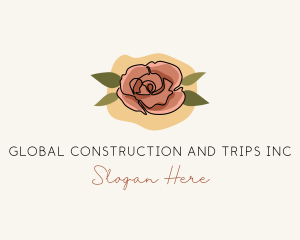 Bloom Rose Flower Logo