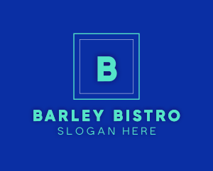 Neon Square Pub Bistro logo design