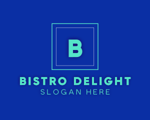 Neon Square Pub Bistro logo design