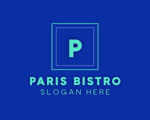 Neon Square Pub Bistro logo design