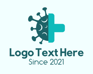 Squeegee - Teal Virus Squeegee logo design