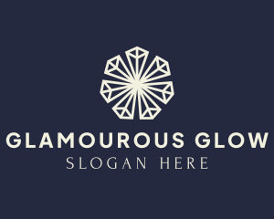 Glamourous - Luxury Crystal Diamonds logo design