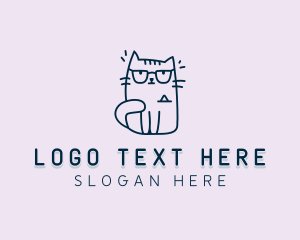 Sweater - Cat Pet Cartoon logo design