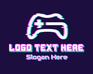 Techno - Static Game Console logo design