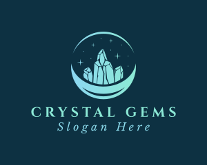 Sparkle Gemstone Jewel logo design