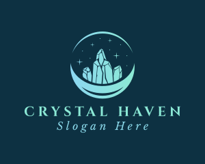 Crystals - Sparkle Gemstone Jewel logo design