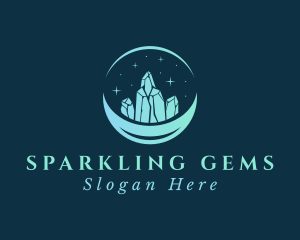 Sparkle Gemstone Jewel logo design