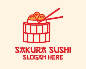 Asian Cuisine Dimsum  logo design