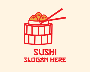 Asian Cuisine Dimsum  logo design