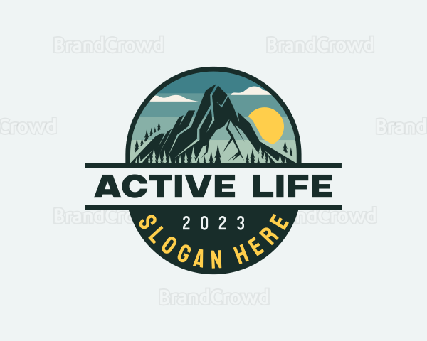 Outdoor Mountain Adventure Logo