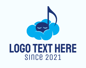 Sleep - Sleeping Note Cloud logo design