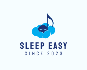 Sleeping Note Cloud logo design