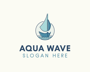 Ocean - Marine Ocean Sailboat logo design