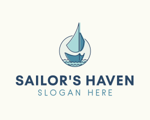 Regatta - Marine Ocean Sailboat logo design