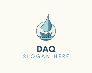 Speedboat - Marine Ocean Sailboat logo design