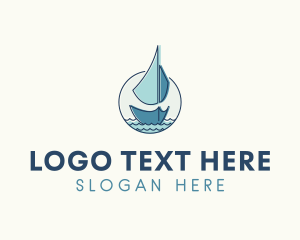 Marine Ocean Sailboat Logo