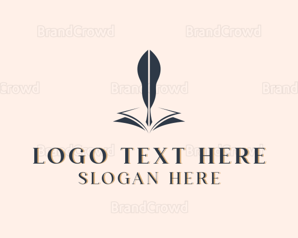 Quill Pen Book Publisher Logo
