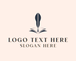 Publishing - Quill Pen Book Publisher logo design