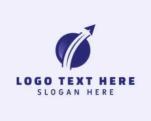 Paper Airplane - Violet Cargo Forwarding logo design