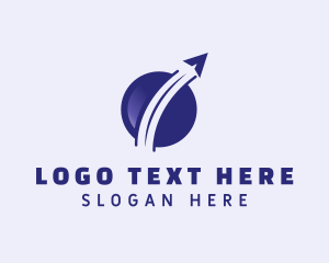 Courier Service - Violet Cargo Forwarding logo design