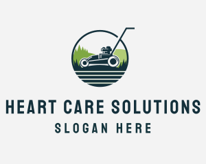 Lawn Mower Field logo design