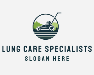 Lawn Mower Field logo design