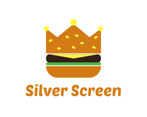 Burger - Hamburger Food Crown logo design