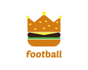 Deli - Hamburger Food Crown logo design