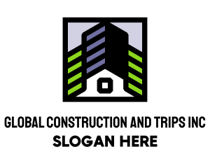 Rentals - Modern Construction Company logo design