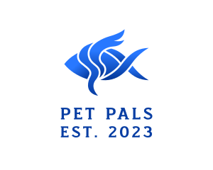 Pet Fish Aquarium logo design