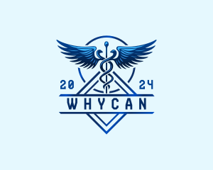 Medical Wing Caduceus Logo