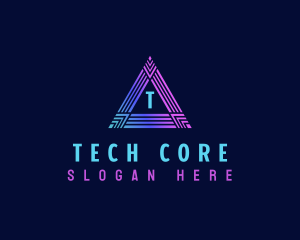 Triangle Cyber Tech logo design