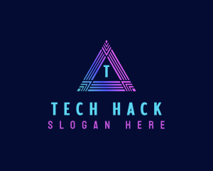 Triangle Cyber Tech logo design