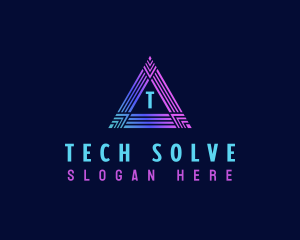 Triangle Cyber Tech logo design