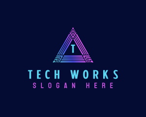 Triangle Cyber Tech logo design