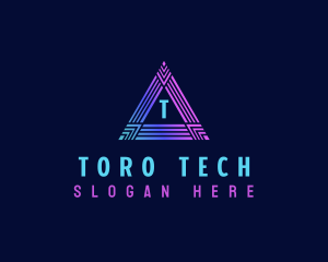 Triangle Cyber Tech logo design