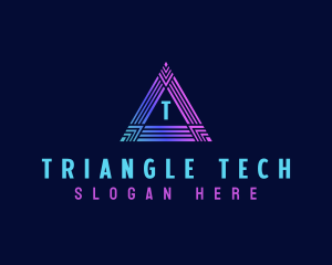 Triangle Cyber Tech logo design