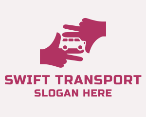 Car Hand Transport  logo design