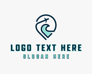 Logistics - Plane Forwarding Courier logo design