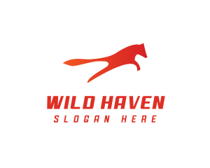 Wild Fox Animal logo design