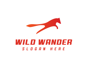 Wild Fox Animal logo design