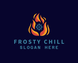 Freezer - Heating Cooling System logo design