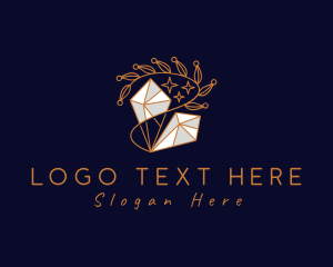 Luxe - Crystem Gem Jewelry logo design