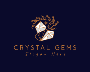 Crystem Gem Jewelry logo design