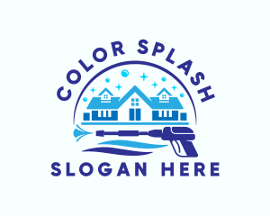 Pressure Washer House logo design