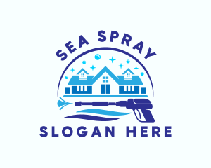 Pressure Washer House logo design