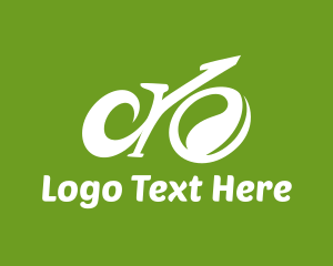 Green - Abstract Eco Bike logo design