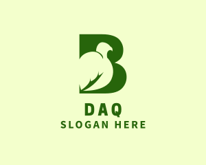 Green Bird Letter B Logo